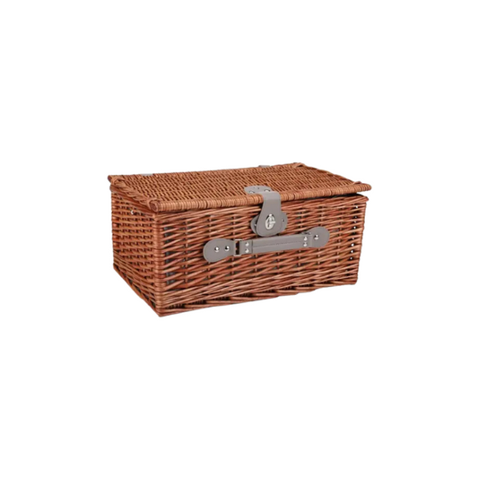 4-Person Wicker Picnic Basket